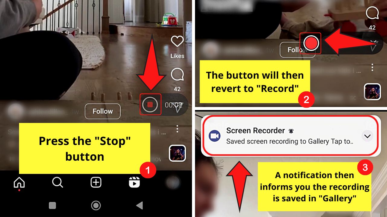 Fast Forward an Instagram Reel by Screen Recording (Android) Step 4