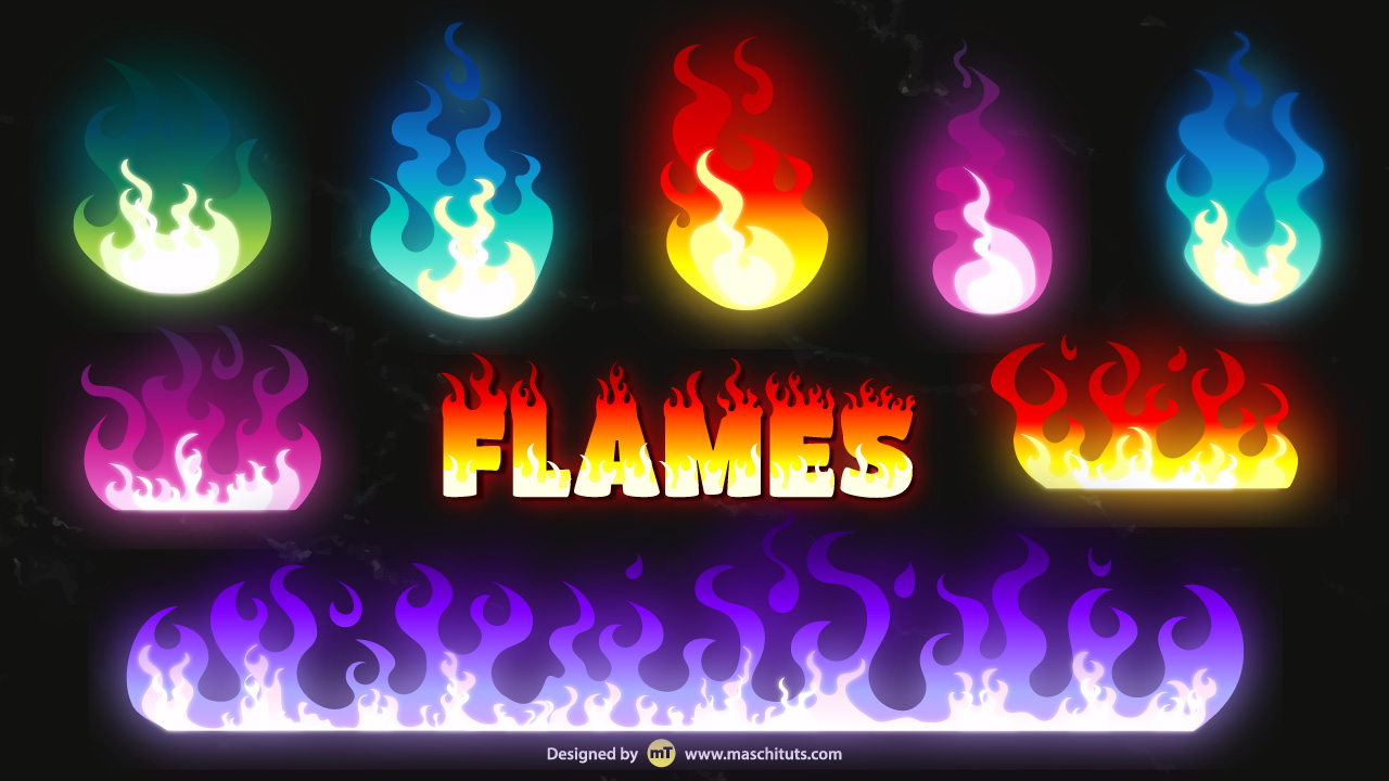Flames-Vector-Pack