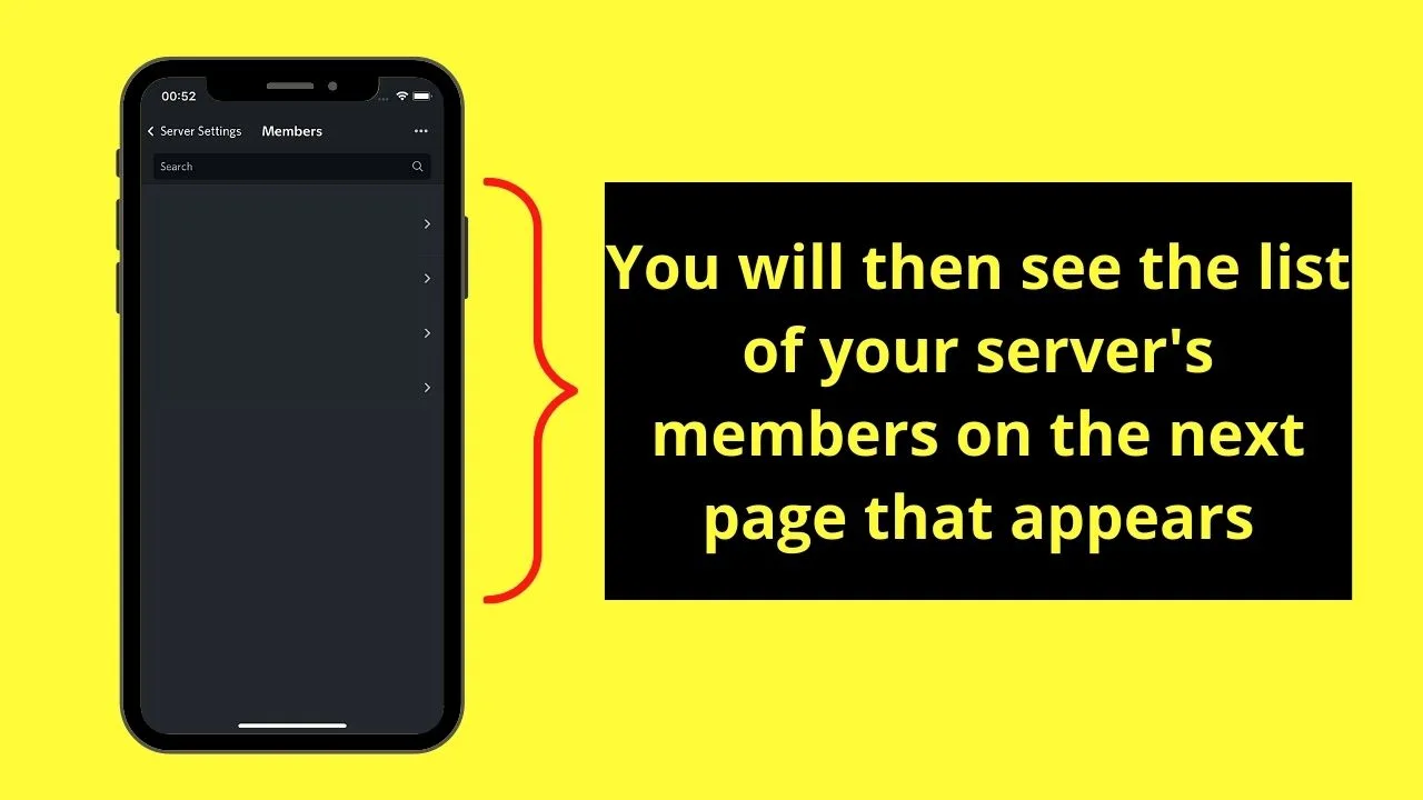 Hiding Offline Members by Checking Member Count on Discord Mobile (iOS) Step 5