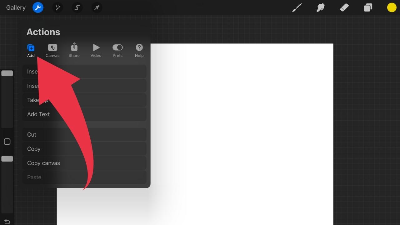 How to Add Text in Procreate Step 2