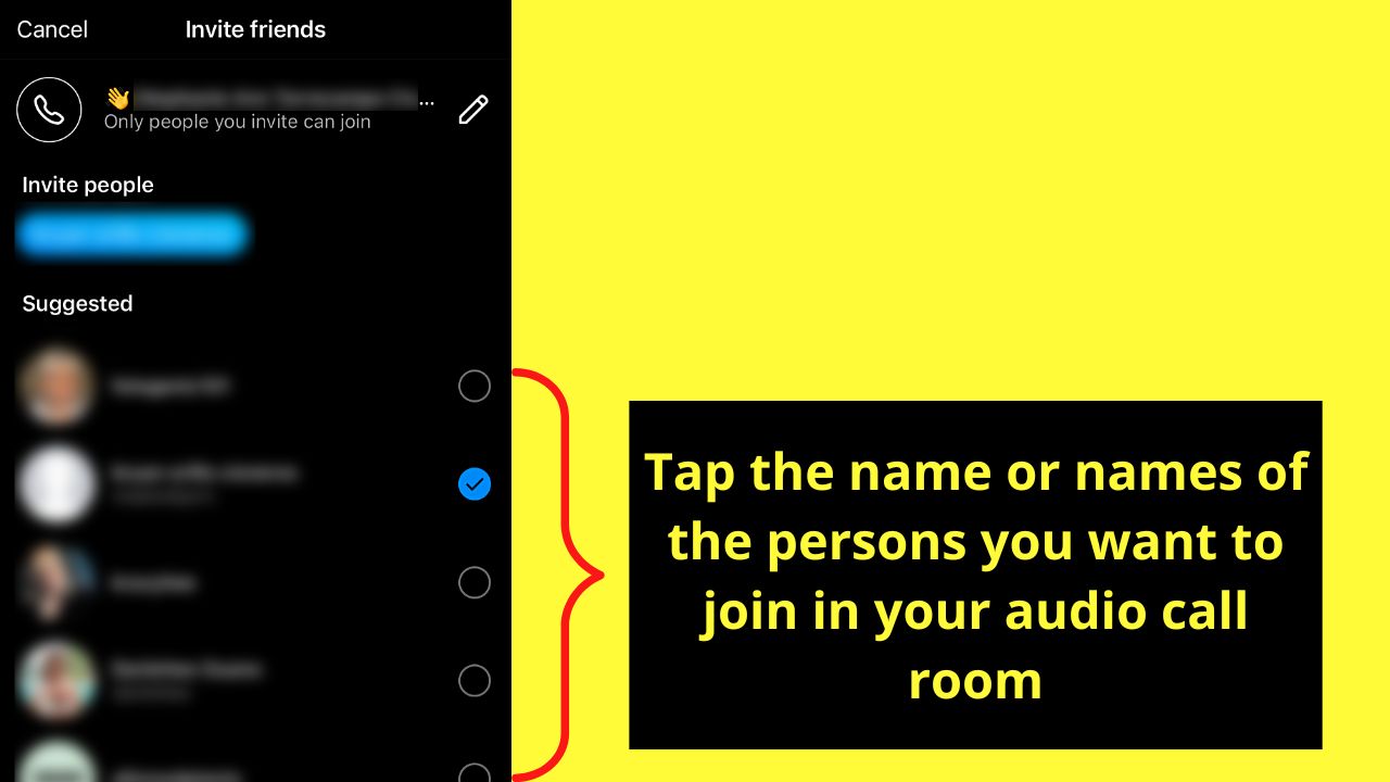 How to Audio Call on Instagram by Accessing the Calls Section Step 4