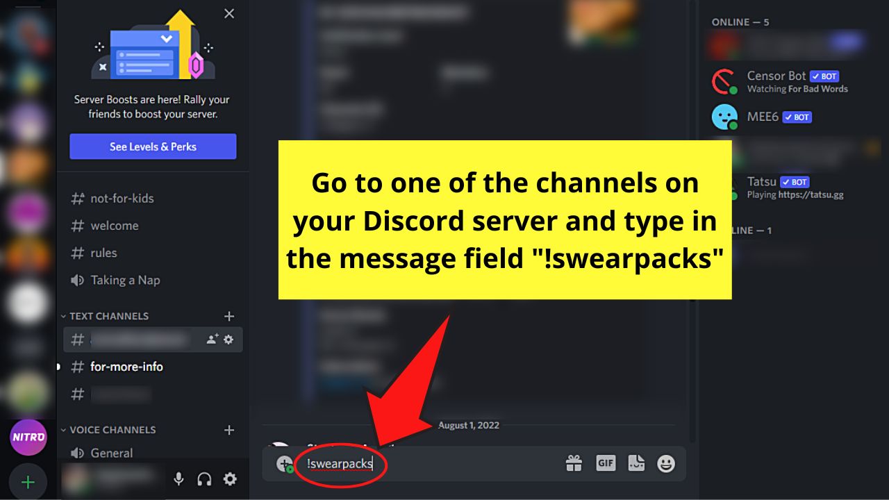 How to Ban Words on Discord by Installing the Anti-Swear Bot 2