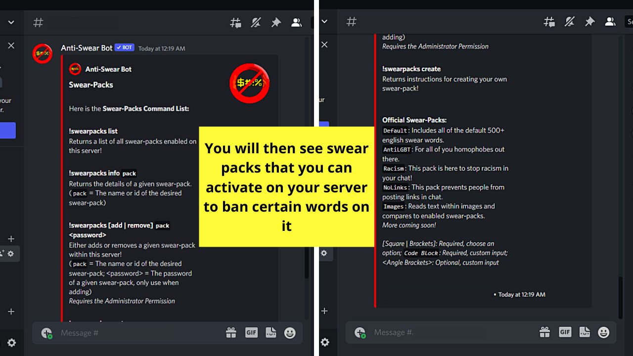 How to Ban Words on Discord by Installing the Anti-Swear Bot 3