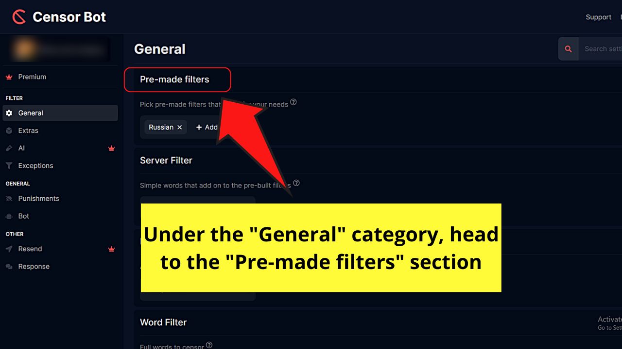 How to Ban Words on Discord by Installing the Censor Bot Step 5.1