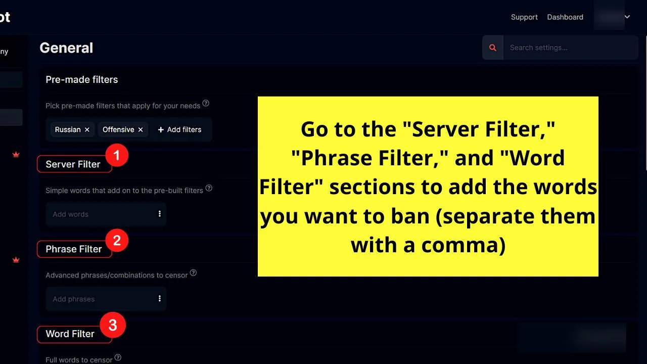 How to Ban Words on Discord by Installing the Censor Bot Step 6