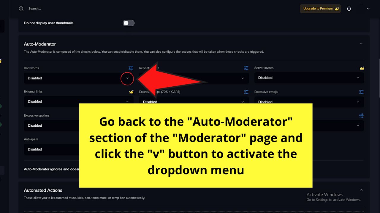 How to Ban Words on Discord by Installing the MEE6 Bot Step 10.1