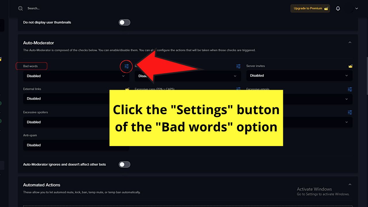 How to Ban Words on Discord by Installing the MEE6 Bot Step 7