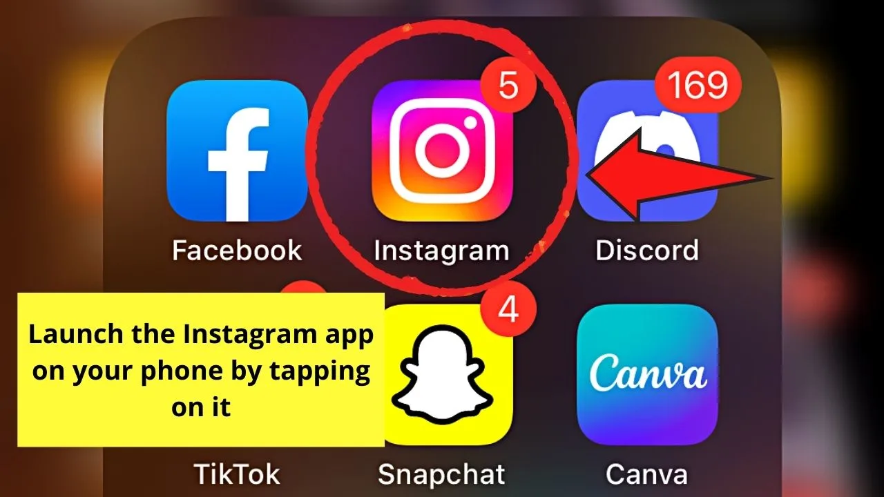 How to Delete Calls on Instagram in the Calls Section Step 1