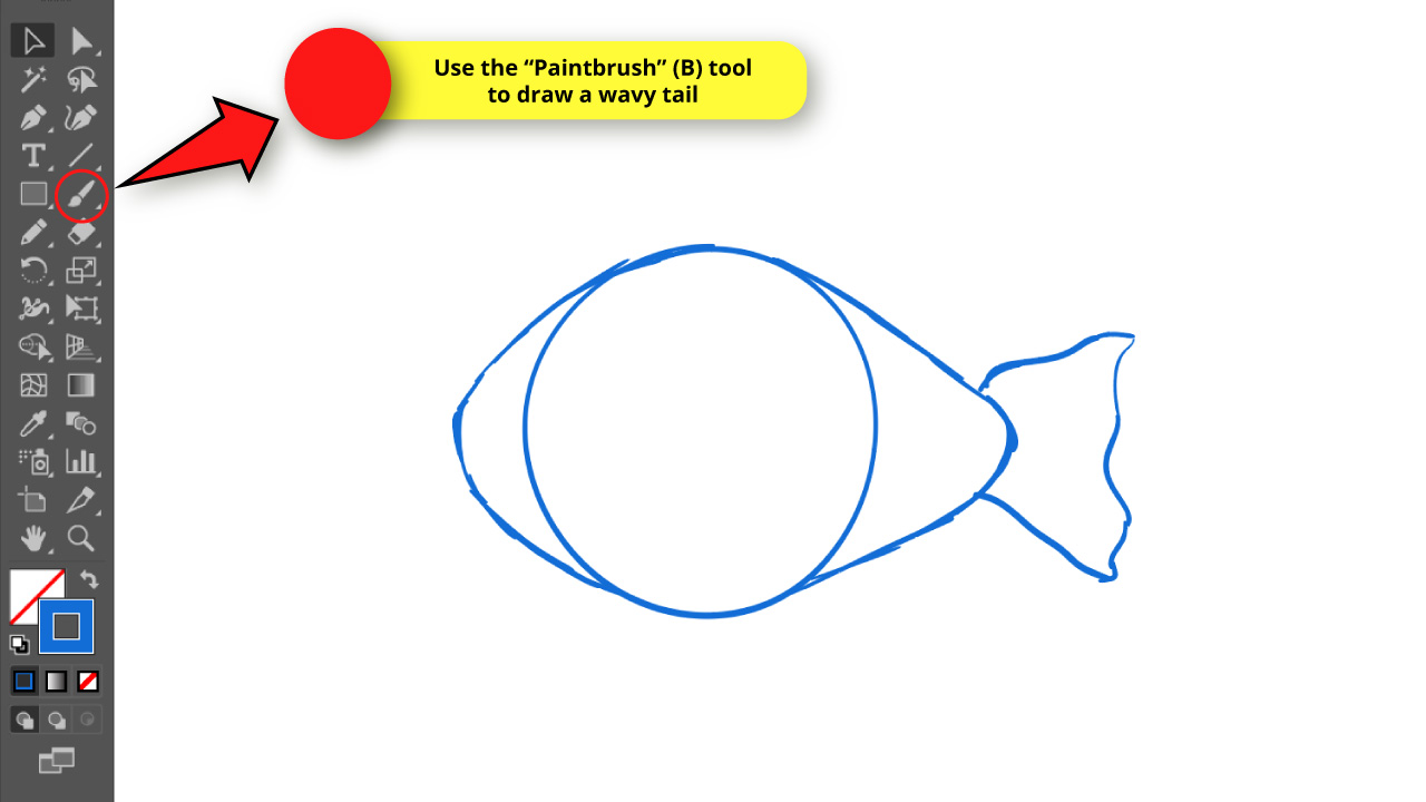 How to Draw a Fish in Illustrator Step 6