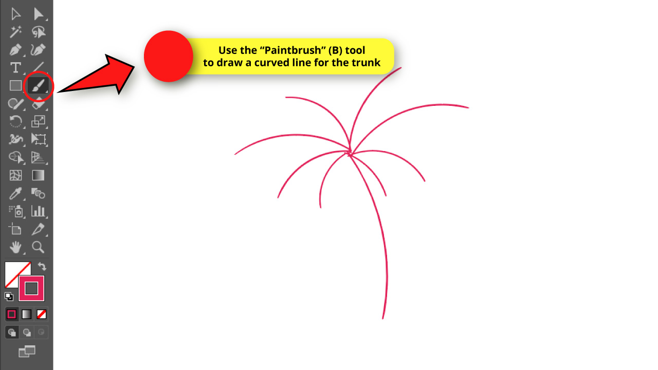 How to Draw a Palm Tree in Illustrator Step 6