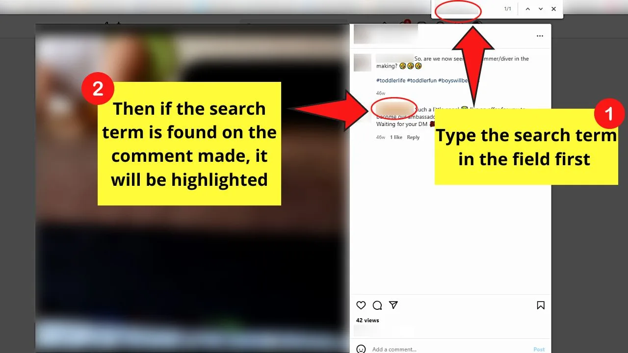 How to Find Someone's Comment on Instagram by Using the Windows or Mac Finder Step 4
