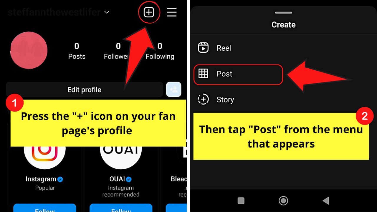 How to Make a Fan Page on Instagram (Android) Step 10.2