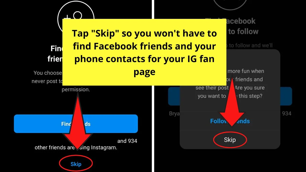 How to Make a Fan Page on Instagram (Android) Step 3