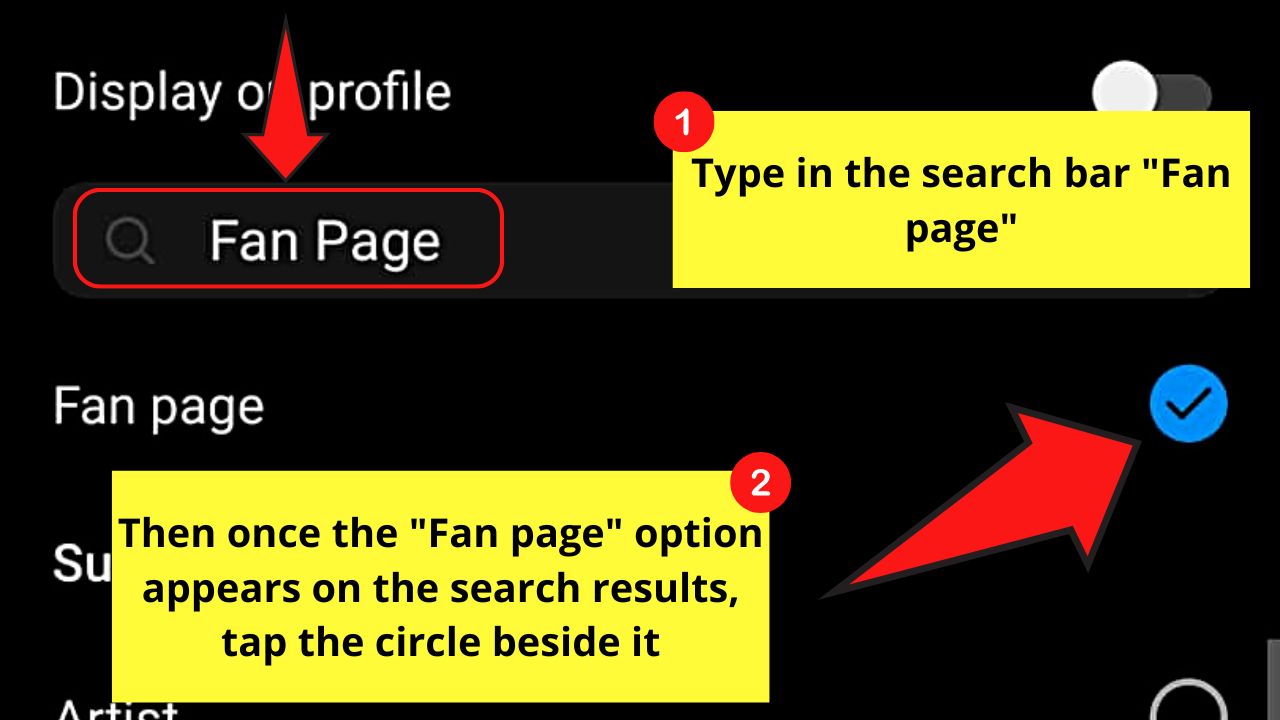 How to Make a Fan Page on Instagram (Android) Step 7.2