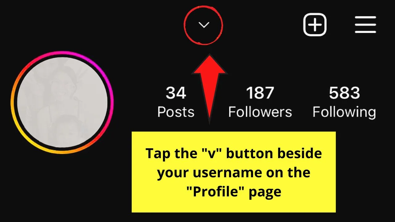 How to Make a Fan Page on Instagram (iOS) Step 1