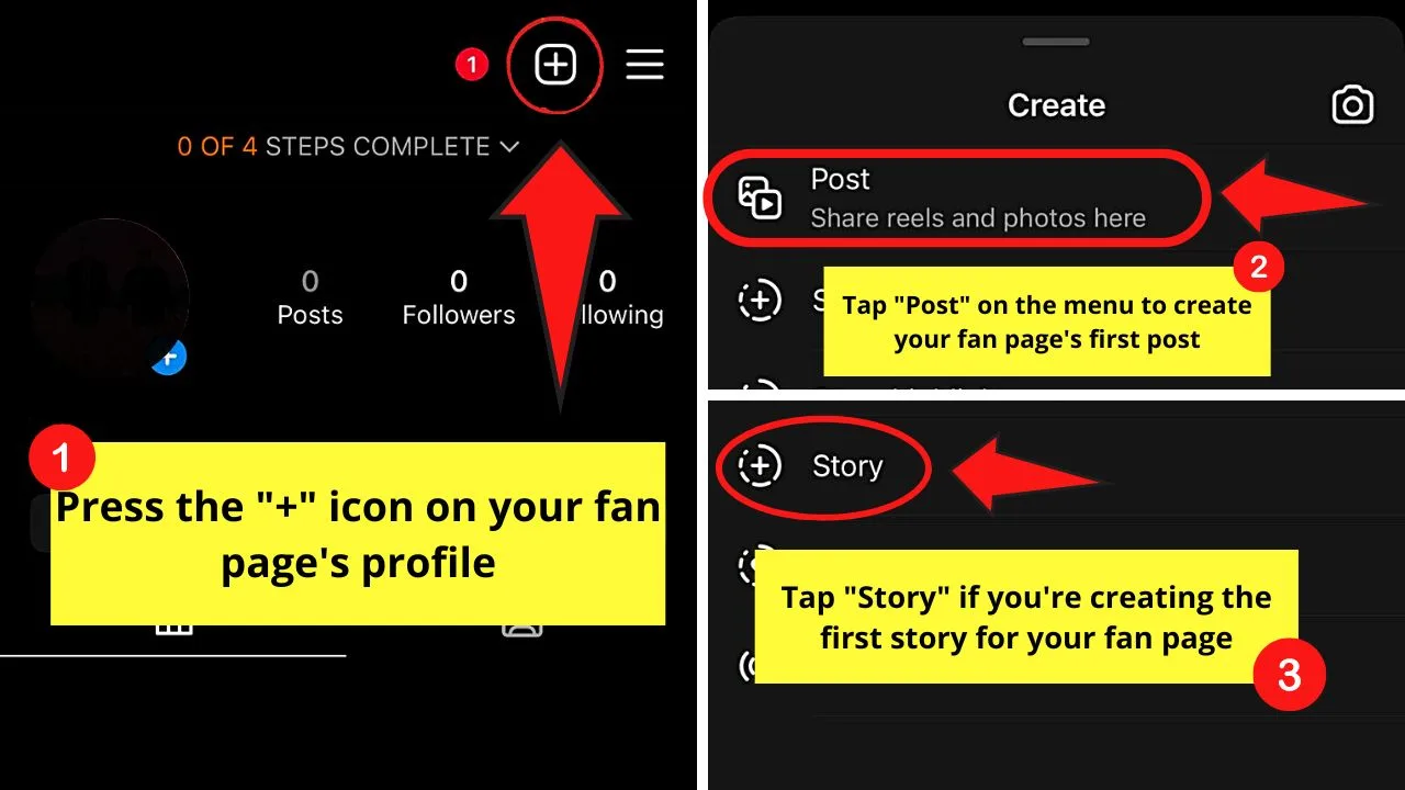 How to Make a Fan Page on Instagram (iOS) Step 10