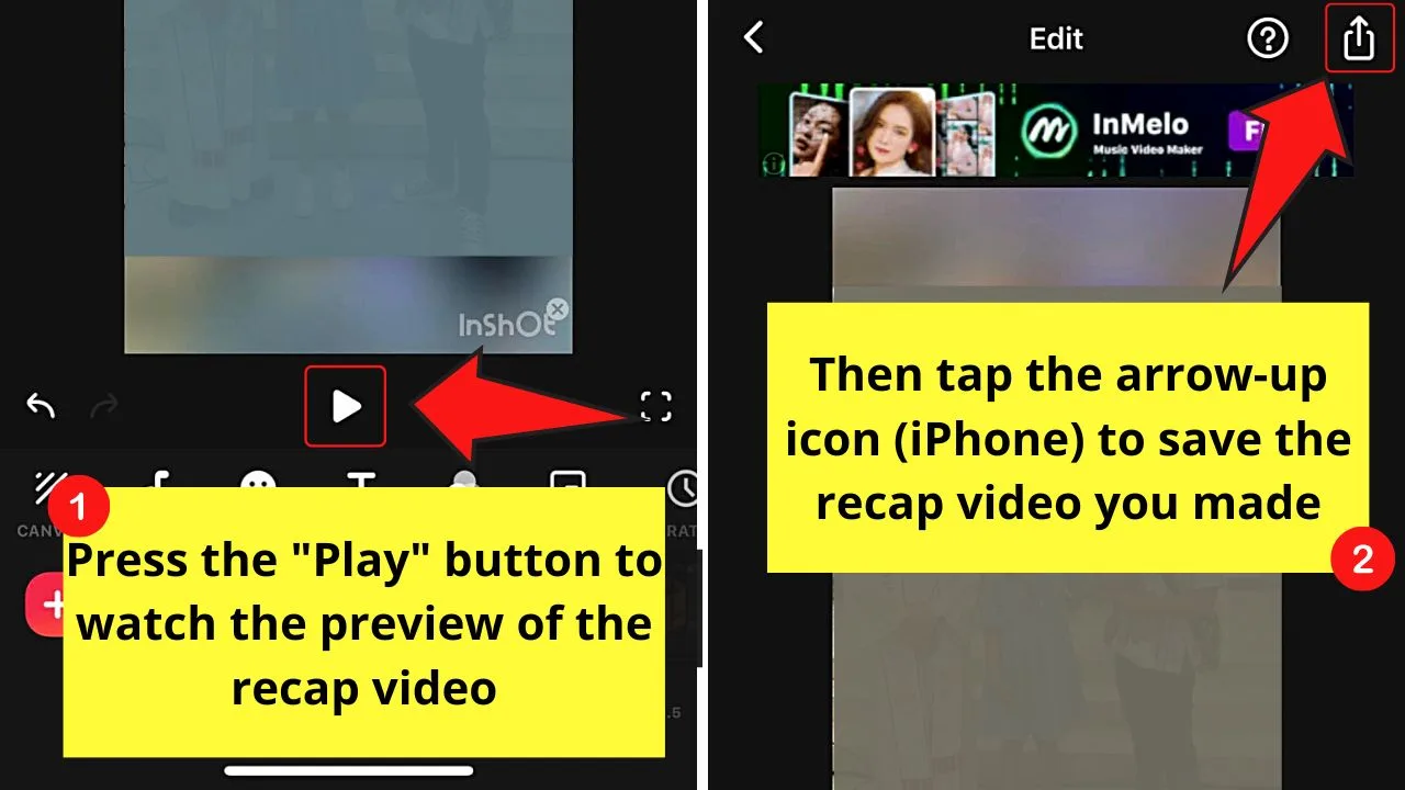 How to Make a Recap Video on Instagram Using a Third-Party Video Editing App Step 11