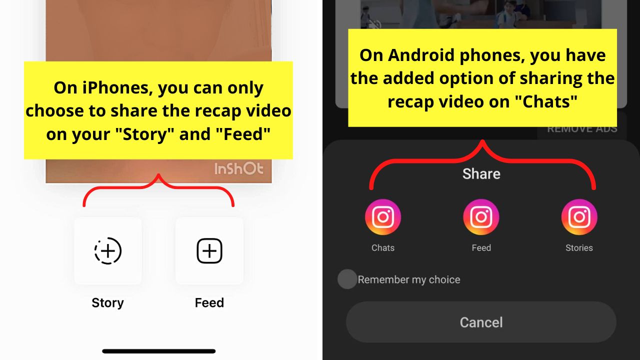 How to Make a Recap Video on Instagram Using a Third-Party Video Editing App Step 12