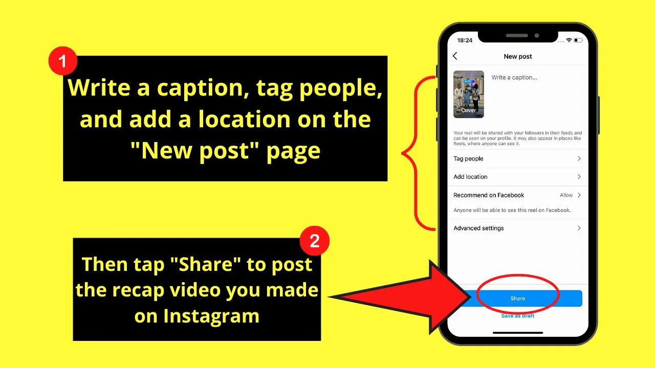 How to Make a Recap Video on Instagram Using a Third-Party Video Editing App Step 15