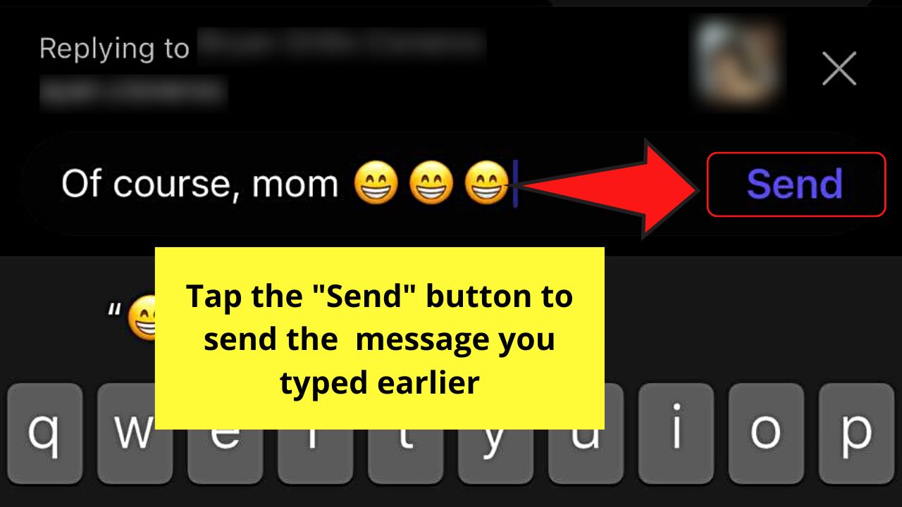 How to Reply to a Message on Instagram iPhone Step 6.1