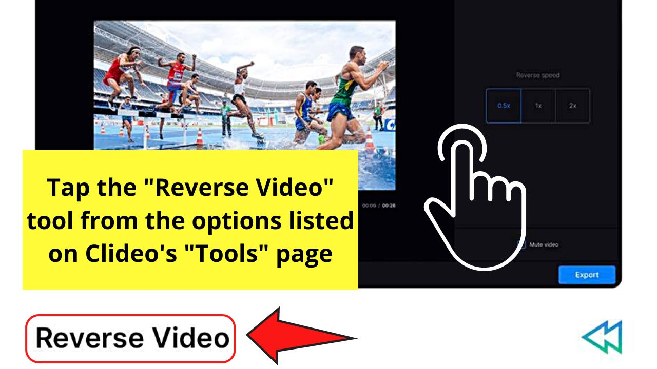 How to Reverse Video on the iPhone by Uploading to Clideo Step 2