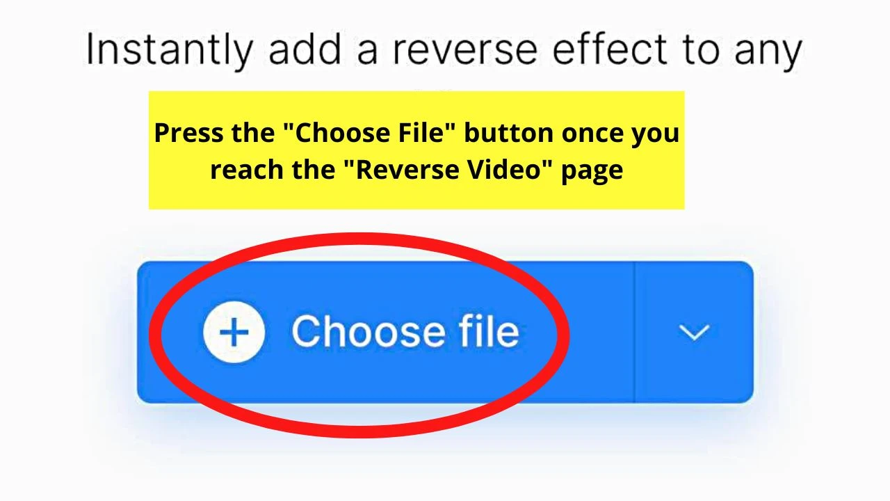 How to Reverse Video on the iPhone by Uploading to Clideo Step 3