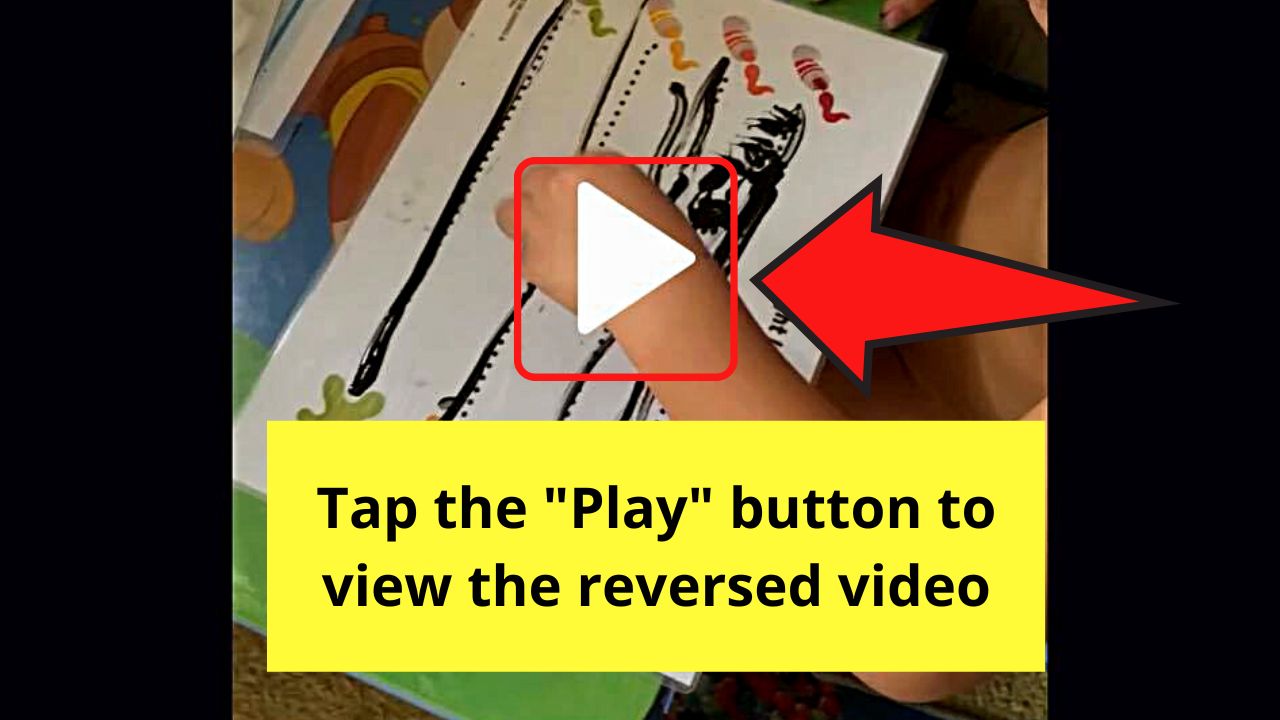 How to Reverse Video on the iPhone by Uploading to Clideo Step 6