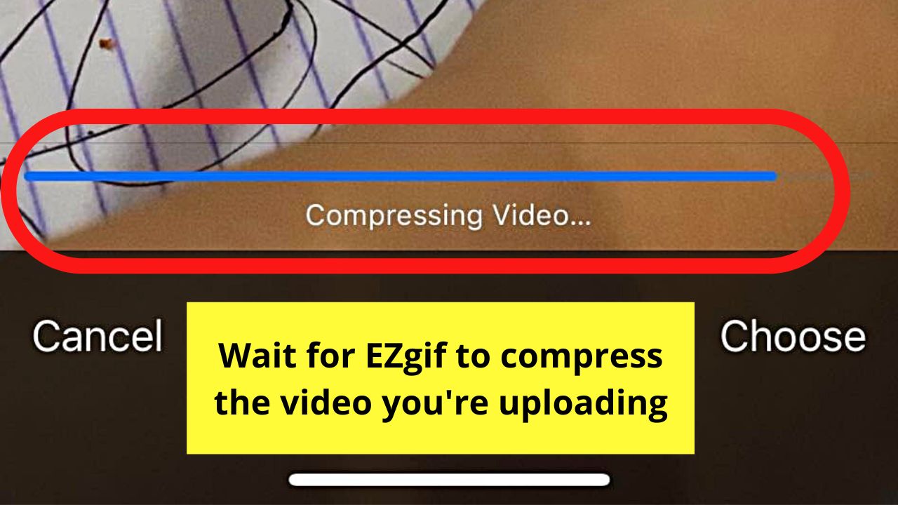 How to Reverse Video on the iPhone by Uploading to EZgif Step 5