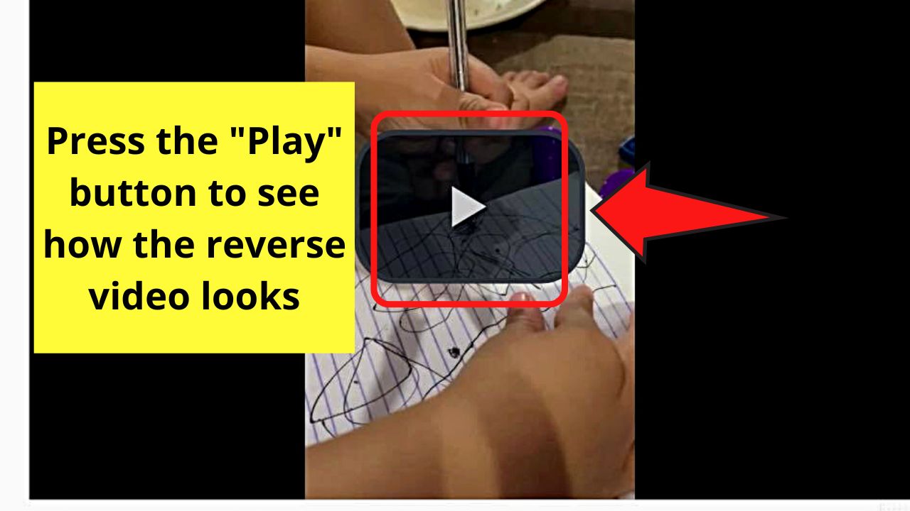 How to Reverse Video on the iPhone by Uploading to EZgif Step 6.1