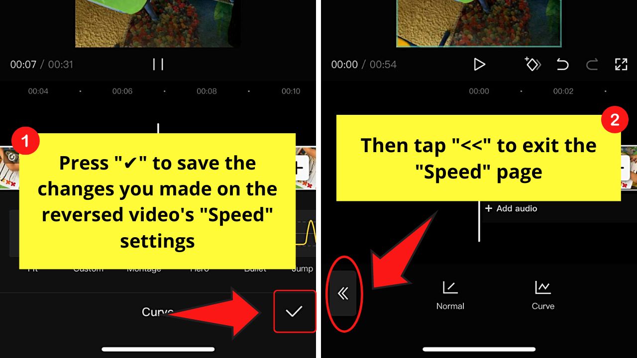 How to Reverse Video on the iPhone by Using CapCut Step 8.4