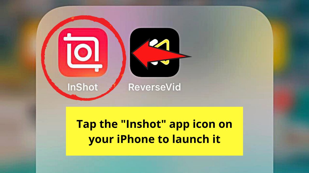 How to Reverse Video on the iPhone by Using Inshot Step 1