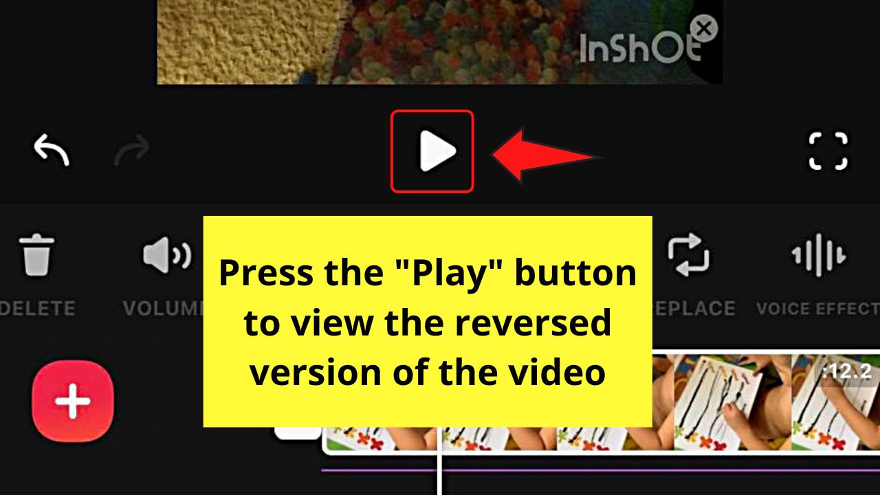 How to Reverse Video on the iPhone by Using Inshot Step 8.1