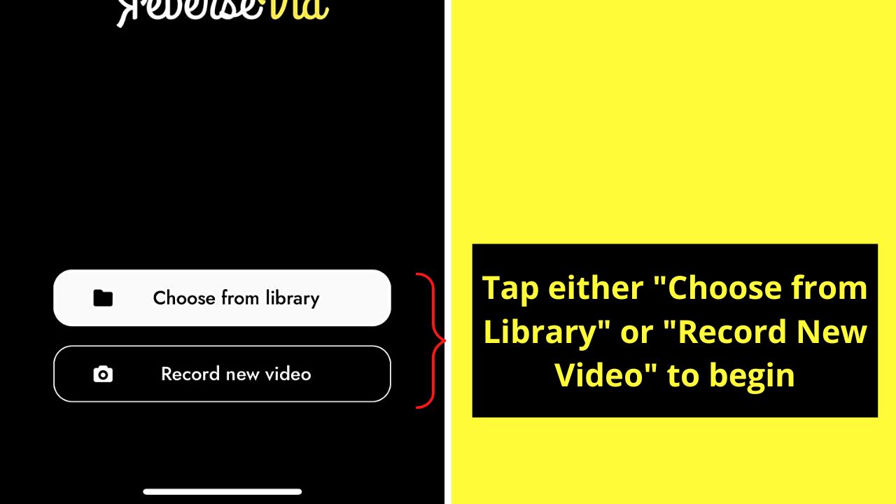 How to Reverse Video on the iPhone by Using ReverseVid App Step 2