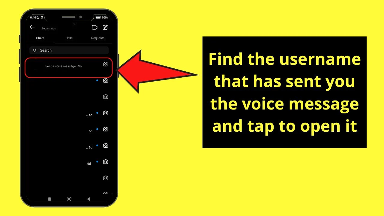 How to Save a Voice Message on Instagram Using the Screen Recorder App (Android) Step 3