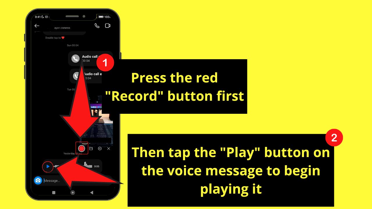 How to Save a Voice Message on Instagram Using the Screen Recorder App (Android) Step 6