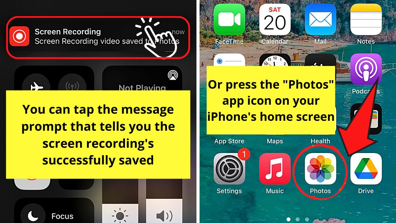 How to Save a Voice Message on Instagram Using the Screen Recorder App (iOS) Step 7How to Save a Voice Message on Instagram Using the Screen Recorder App (iOS) Step 7