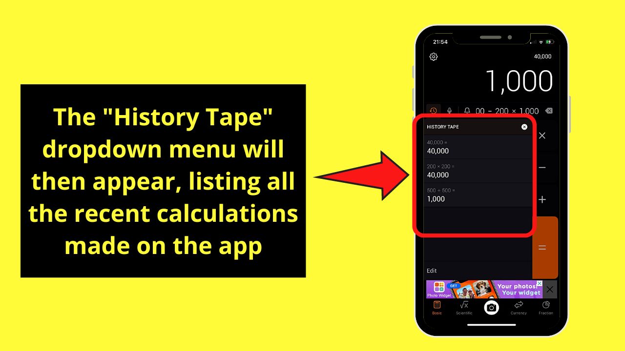 How to See Calculator History on the iPhone by Downloading a Third-Party App Step 7.2