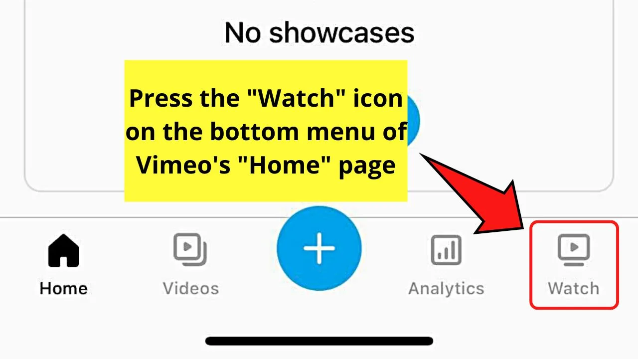 How to Share a Vimeo Video on Instagram (iOS) Step 1
