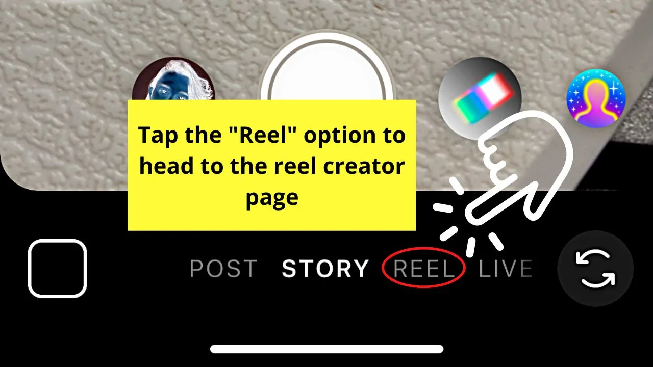 How to Speed Up a Video on Instagram Reels Step 2