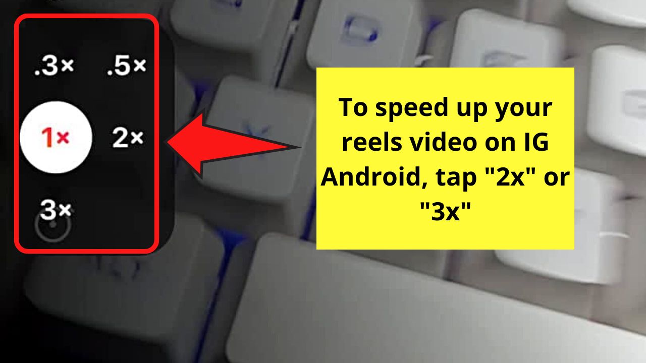How to Speed Up a Video on Instagram Reels Step 4
