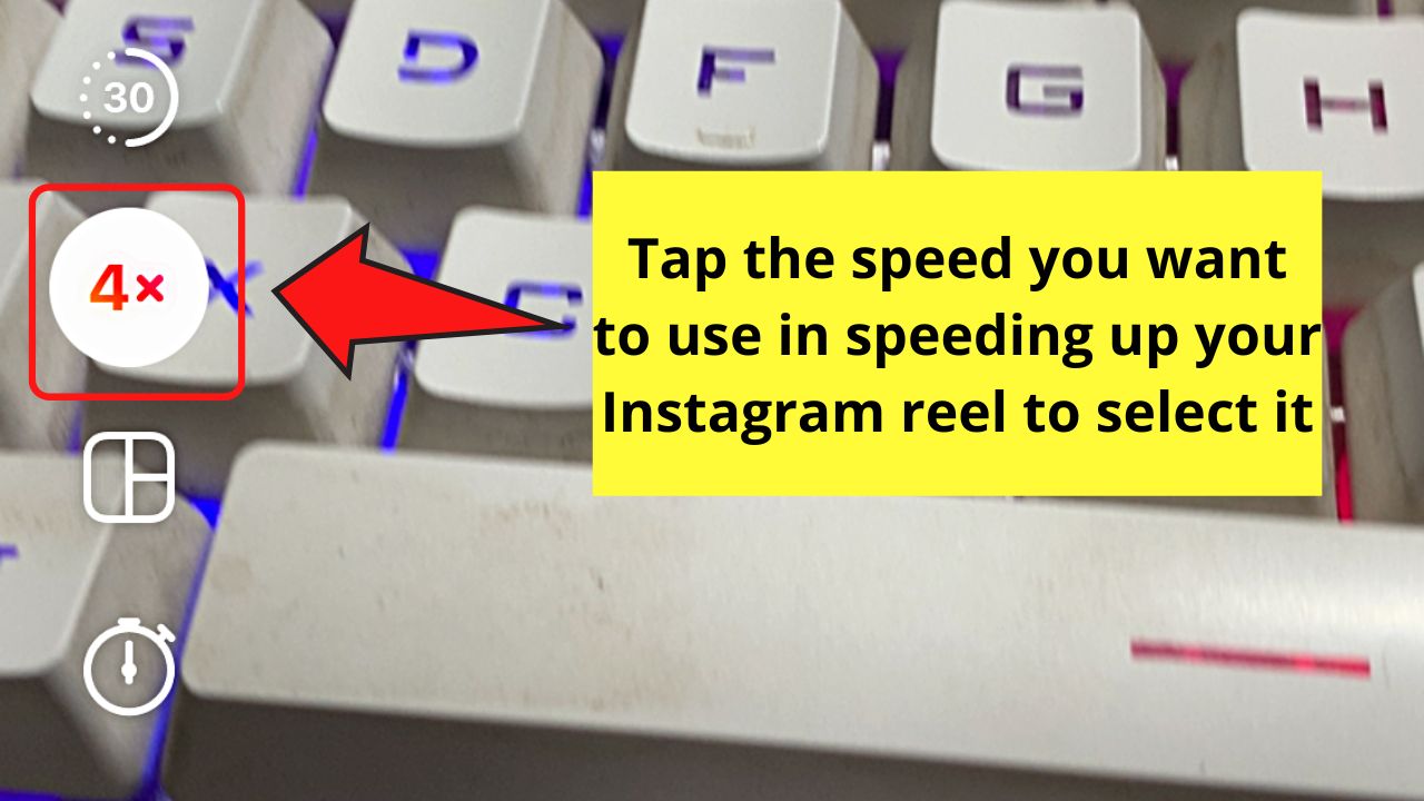 How to Speed Up a Video on Instagram Reels Step 4.3