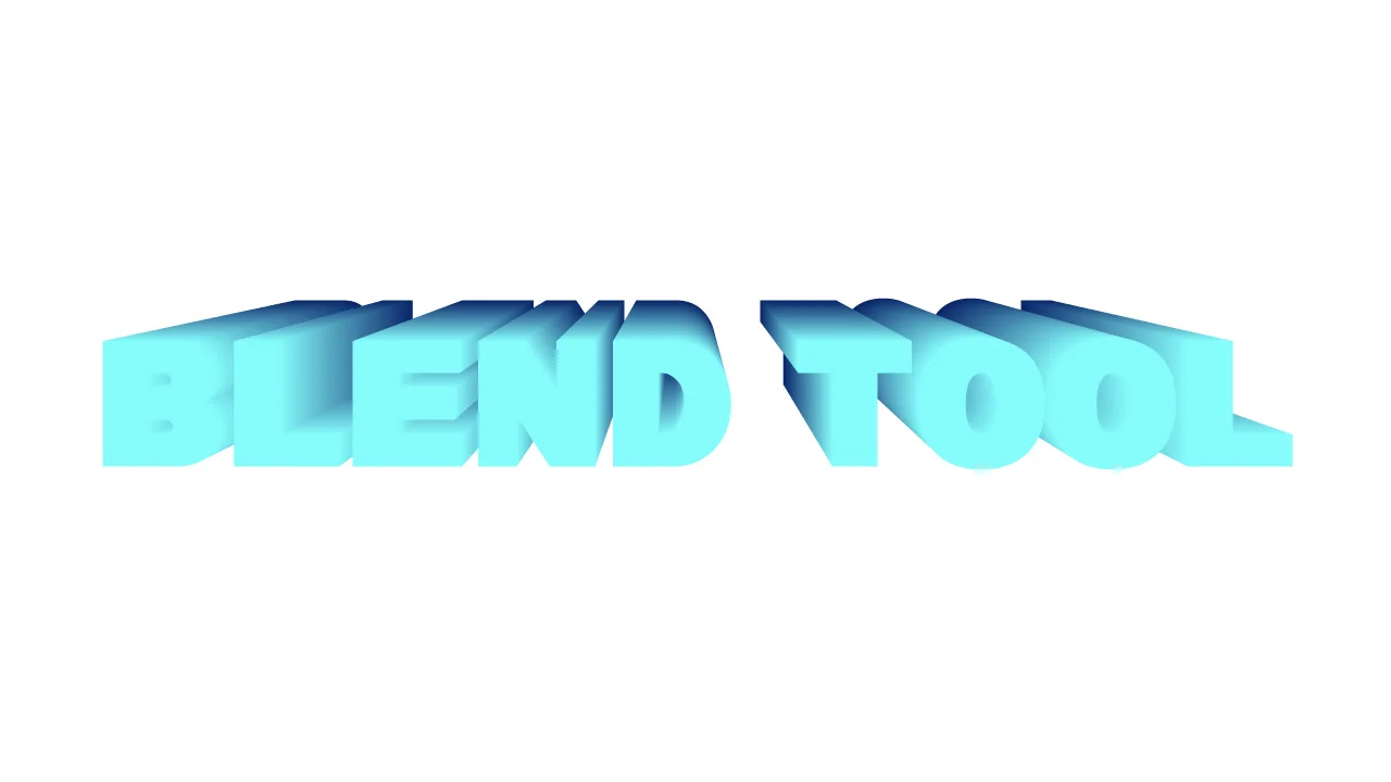 How to Use the Blend Tool to Get 3D Text Effect in Illustrator The Result