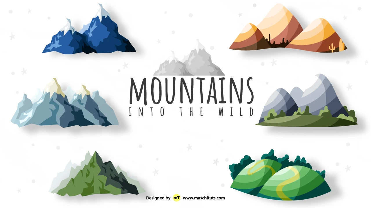 Free Mountain Vector Pack
