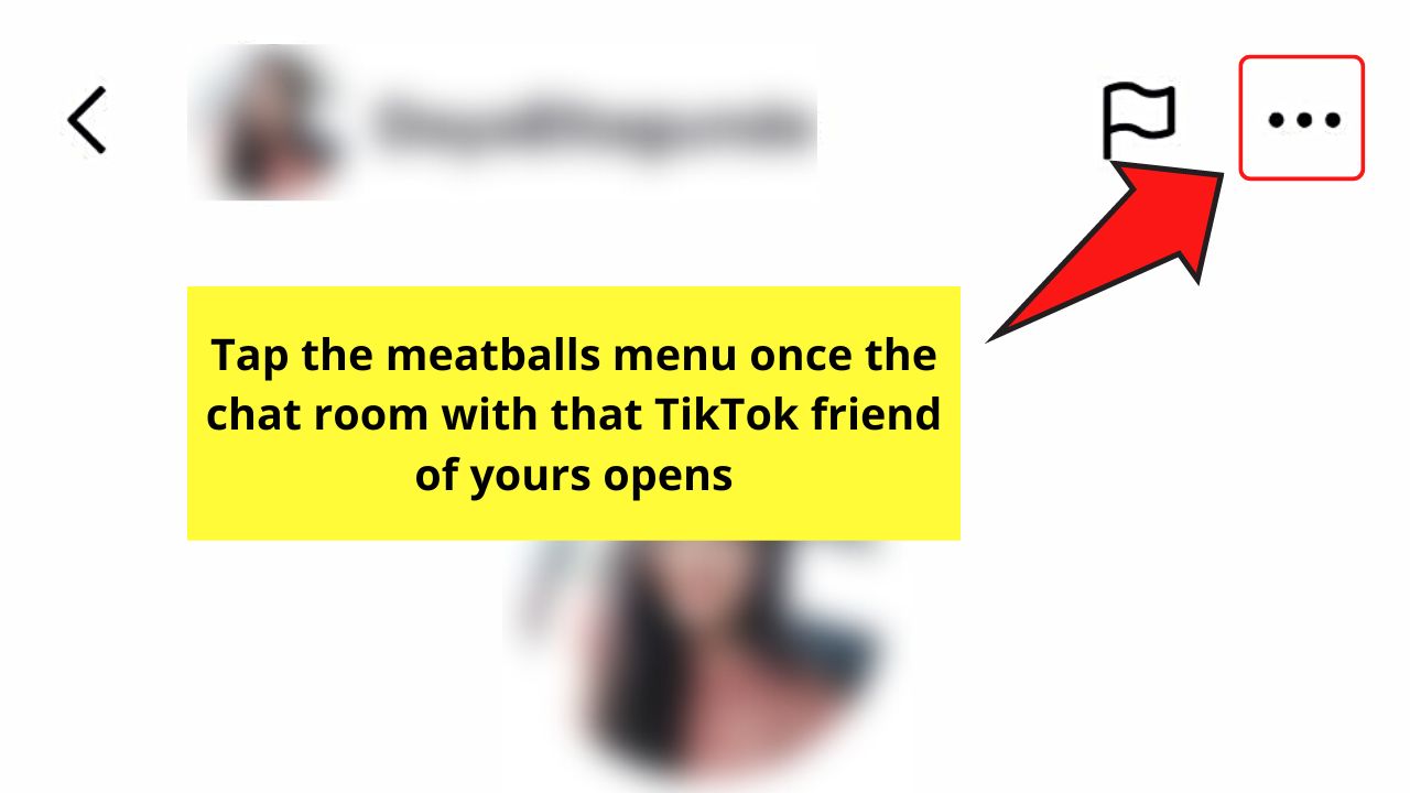 Creating a Group Chat on TikTok from an Existing Chat Room Step 3