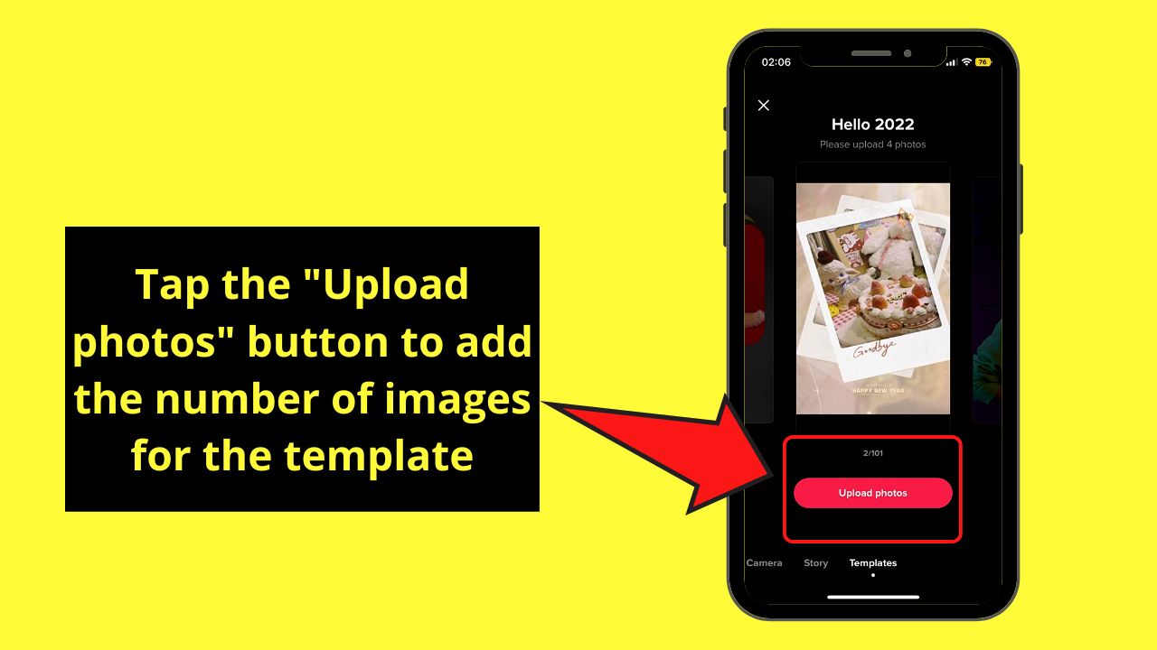 Editing Multiple Photos on TikTok iPhone Step 3.4