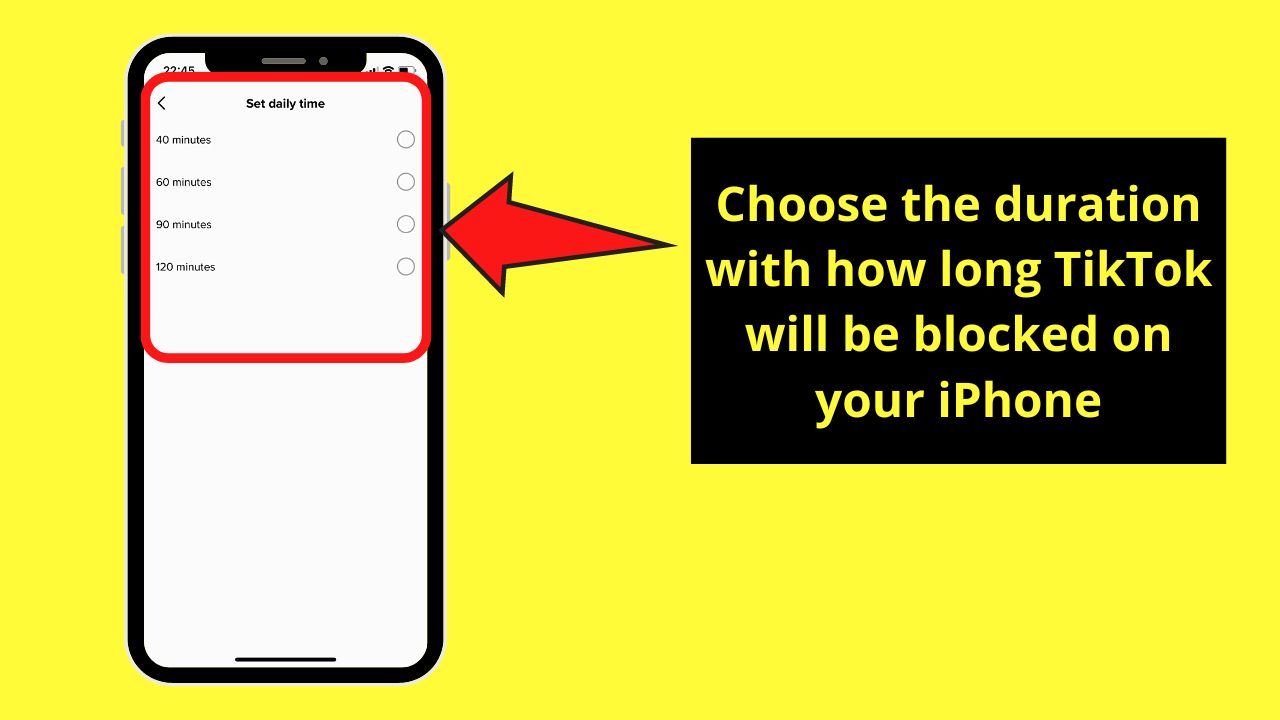 How to Block the TikTok App on the iPhone Using TikTok’s Digital Wellbeing Settings Step 6