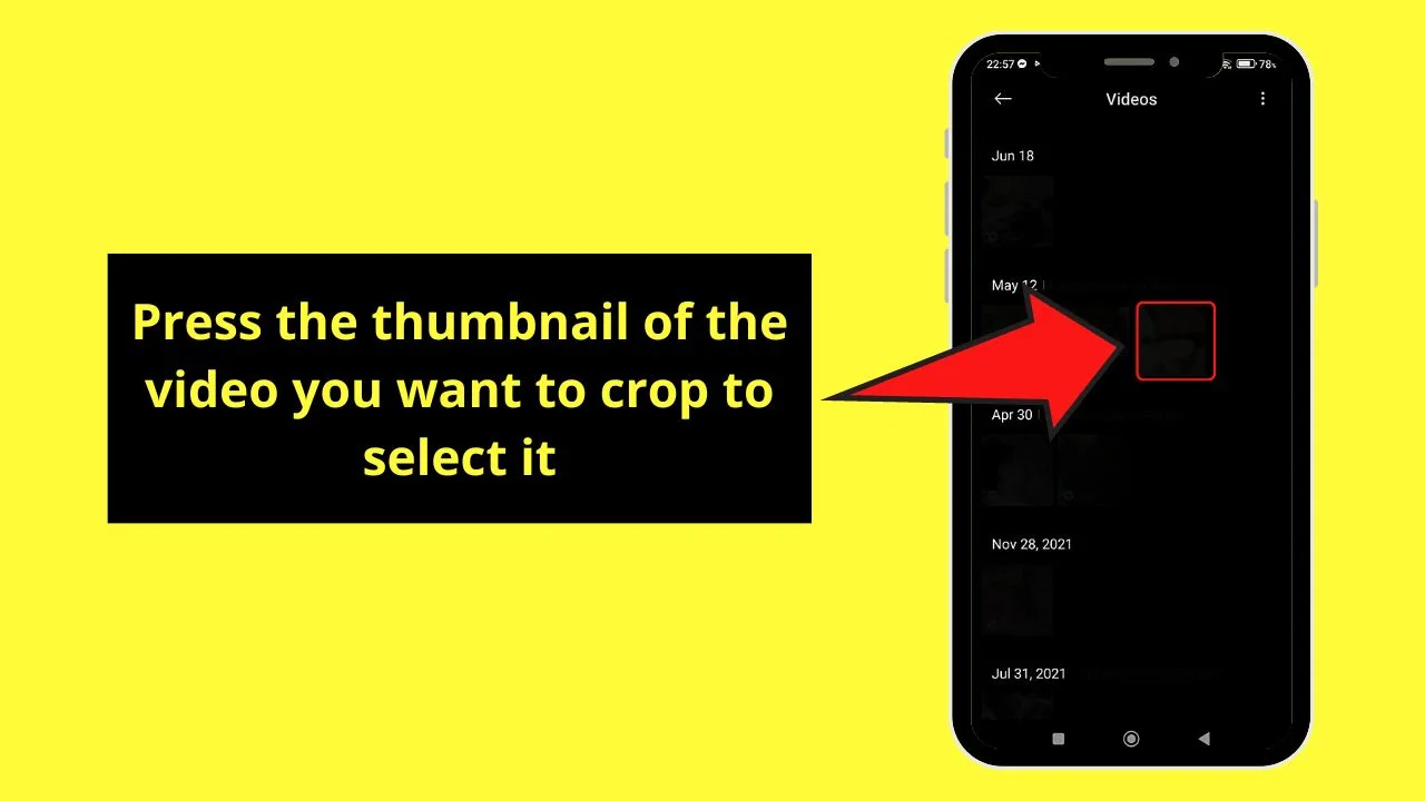 How to Crop a Video on Tiktok Using Built-in Editor on your Phone (Android) Step 2