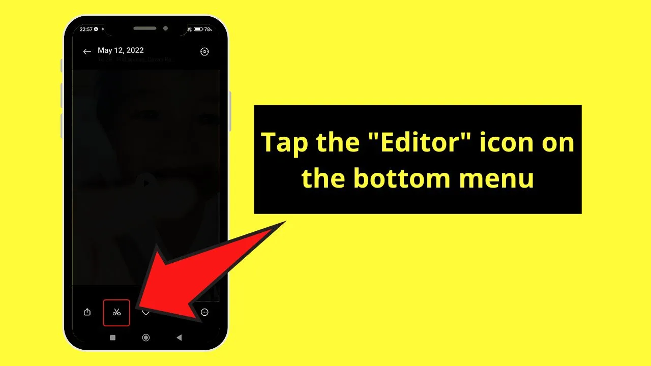 How to Crop a Video on Tiktok Using Built-in Editor on your Phone (Android) Step 3