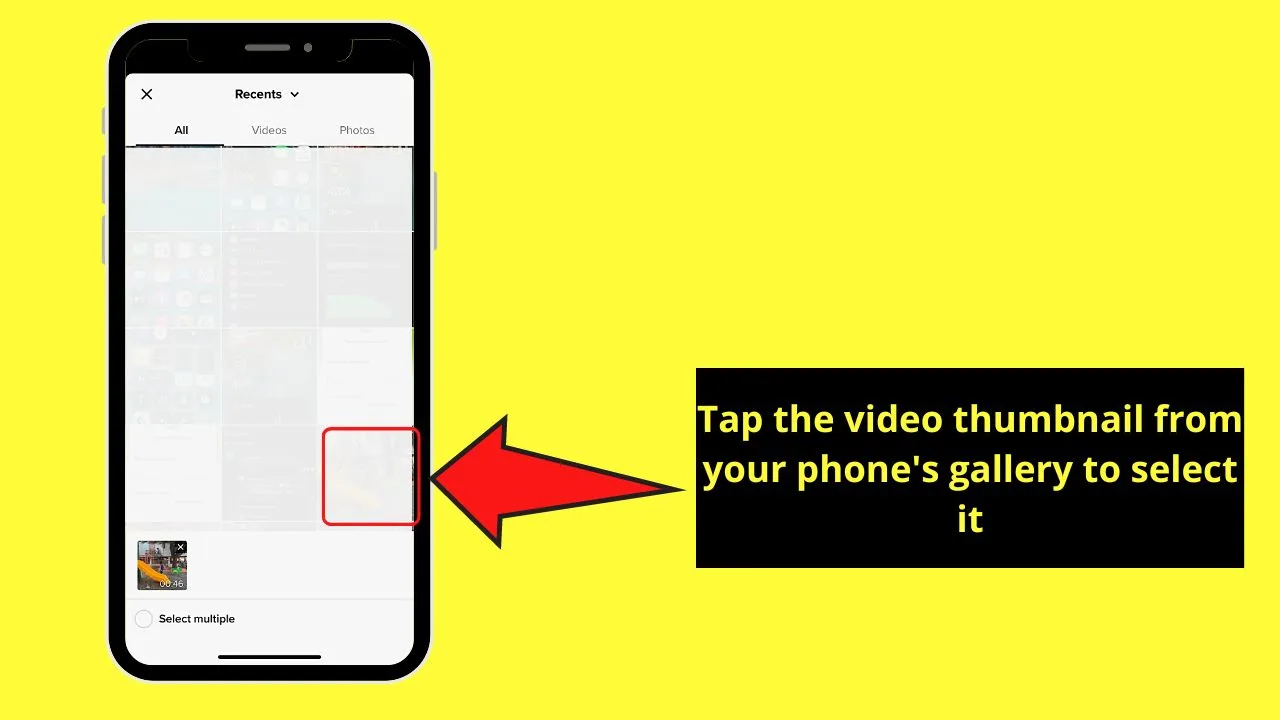 How to Crop a Video on Tiktok Using Built-in Editor on your Phone (iOS) Step 11