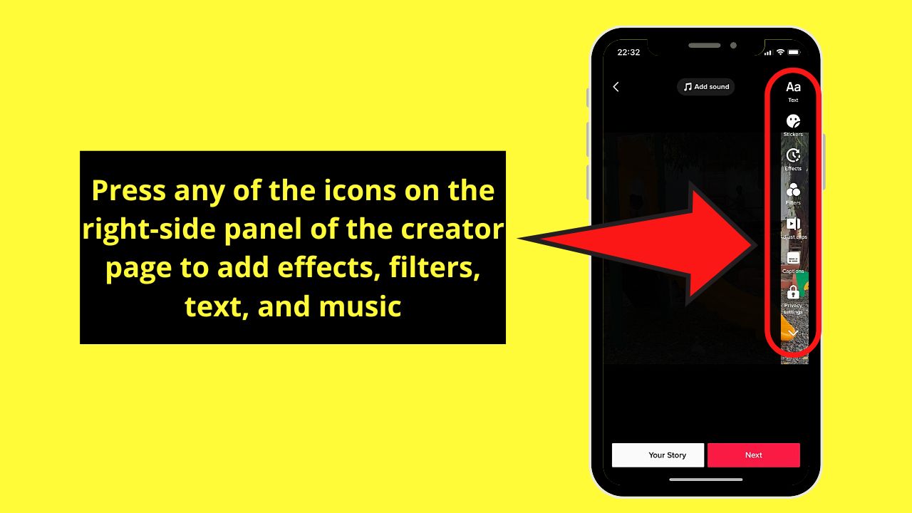 How to Crop a Video on Tiktok Using Built-in Editor on your Phone (iOS) Step 12